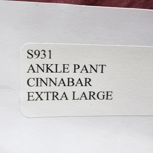 Cynthia Ashby Women's 100% Linen Relaxed Straight Ankle Pant - XL - Picture 7 of 8